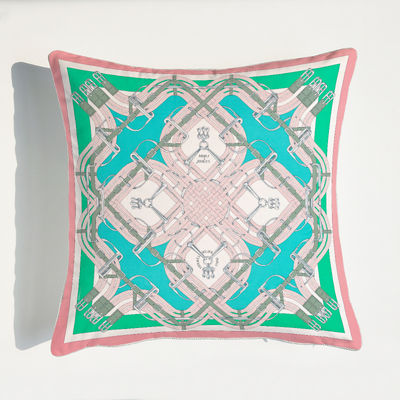 Le décor à la maison imprimé amortissent la couverture façonnent le carreau carré de luxe de jacquard