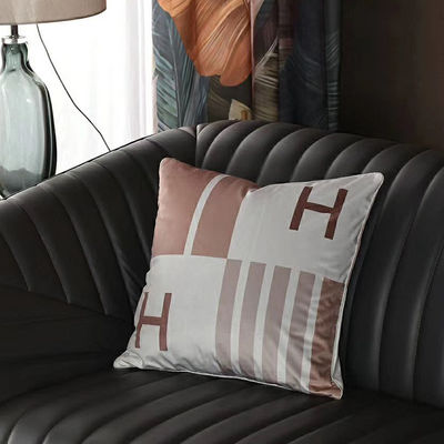 Couverture d'or d'oreiller de literie de velours des combinaisons de couleurs 45*45cm de couverture de coussin de bureau de pièce