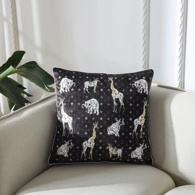 Couverture d'or d'oreiller de literie de velours des combinaisons de couleurs 45*45cm de couverture de coussin de bureau de pièce