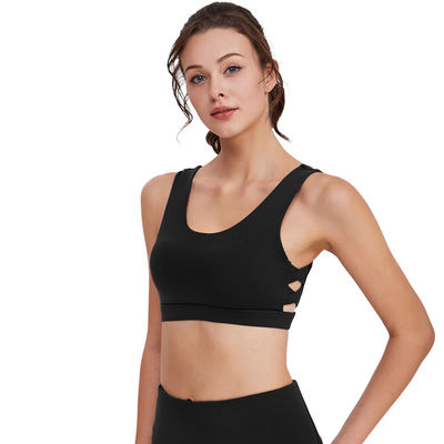 Dessus pur de forte intensité personnalisable de yoga du soutien-gorge 78%Polyester 22%Spandex de séance d'entraînement