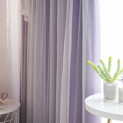 Double côté Matte Polyester Curtain Fabric Blackout 90% ombrageant