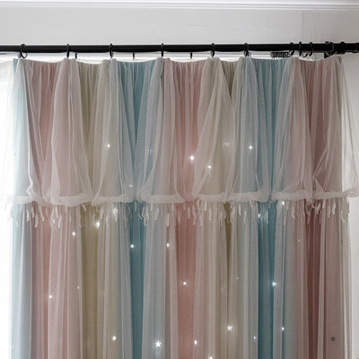 Salon de panne d'électricité de tissu de rideau en polyester imprimé par Digital