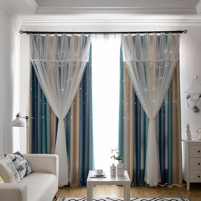 Tissu de tissu d'ombre de panne d'électricité de fenêtre du tissu 90% de rideau en polyester d'isolation thermique