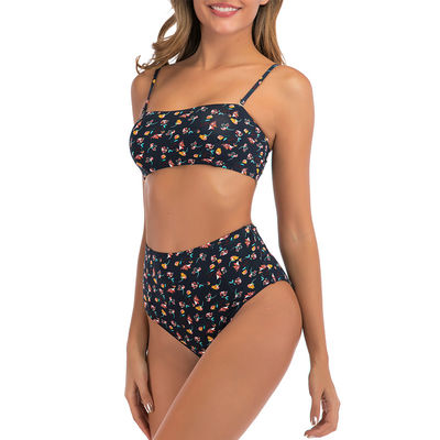 Bikini écologique Swimmwear sans dos viable respirable de maillot de bain de polyester de triangle