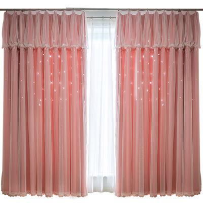 Toile pure de draperie de filet de tissu de rideau léger ignifuge