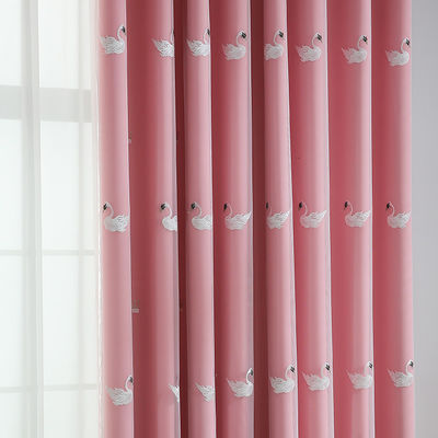 Polyester 100% pur du tissu 52*84inch de rideau blanc de toile en panne d'électricité