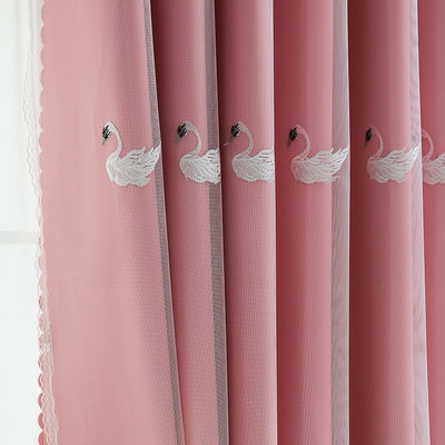 Broderie pure de filtrage légère de dentelle de tissu de rideau de toile extérieure