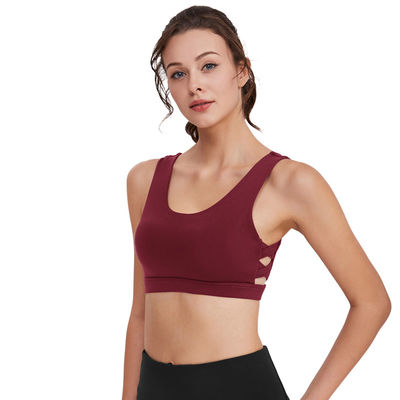 Dessus de séchage rapide de sports de bandoulières de yoga hygroscopique respirable de soutien-gorge