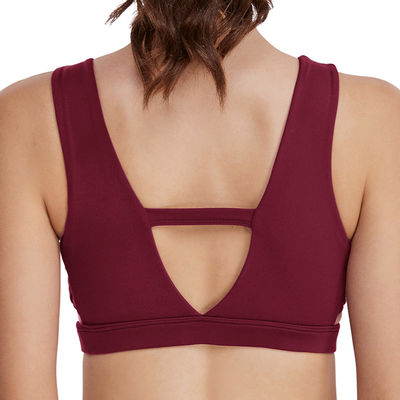 Dessus de séchage rapide de sports de bandoulières de yoga hygroscopique respirable de soutien-gorge