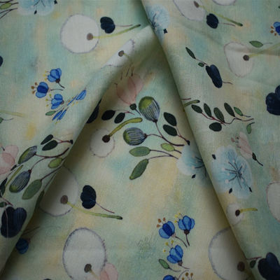 47*58 180gsm a imprimé le tissu de sergé de rayonne visqueuse de Lenzing Ecovero