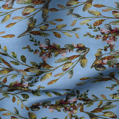 Tissez la robe florale pure molle d'impression de bloc de ramie de tissus de coton de polyester