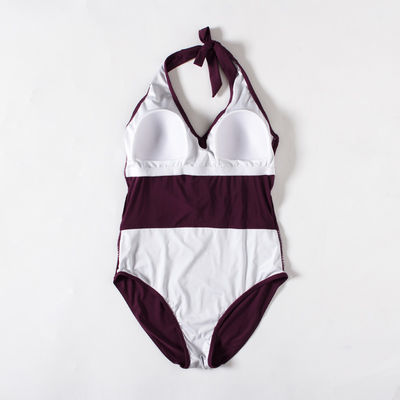 Maillots de bain sans dos de polyester de plage d'été de bikini occasionnel de maillot de bain