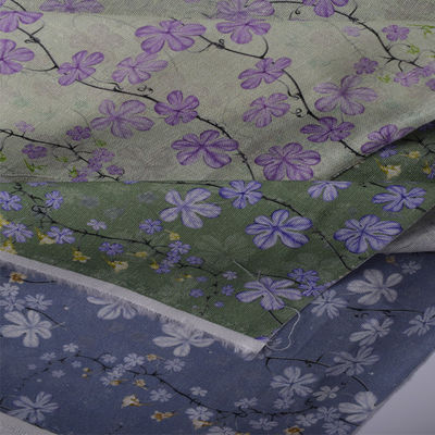 Coton d'impression de Bourgogne d'été de Digital pour Madame Dress Linen Print