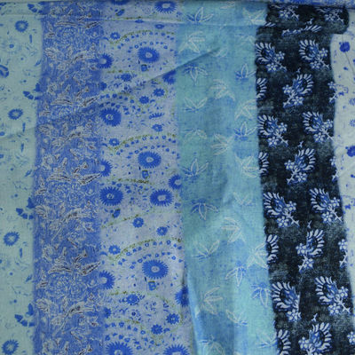 Robe pure de chemise de ramie imprimée par tissu mou de Chinoiserie de Waverly d'armure toile