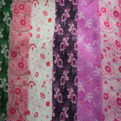 Robe pure de chemise de ramie imprimée par tissu mou de Chinoiserie de Waverly d'armure toile