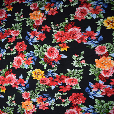 Vêtement de textile tissé par fleur visqueuse rotatoire de tissu de rayonne d'impression