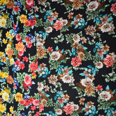 Vêtement de textile tissé par fleur visqueuse rotatoire de tissu de rayonne d'impression