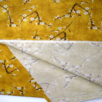 tissu de satin d'impression florale de coton de coureur de Tableau de ramie de 21s*21s Digital