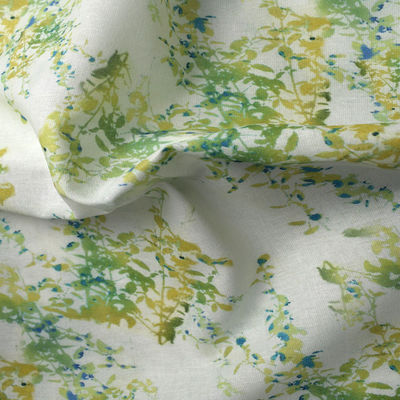La ramie a mélangé le polyester imprimant le tissu a barré l'habillement à la maison de textile