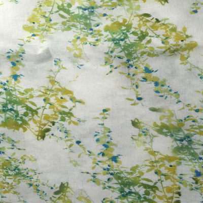 La ramie a mélangé le polyester imprimant le tissu a barré l'habillement à la maison de textile