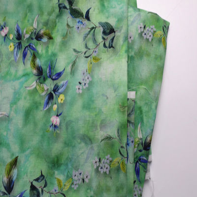 Sublimation de Lycra de polyester de chanvre de ramie imprimant le tissu pour le vêtement