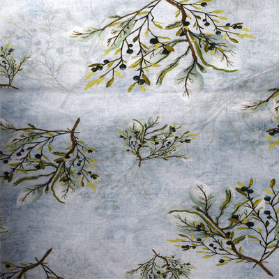 Polyester de textiles imprimant le tissu de mélange de toile de plaid de coton de ramie de tissu