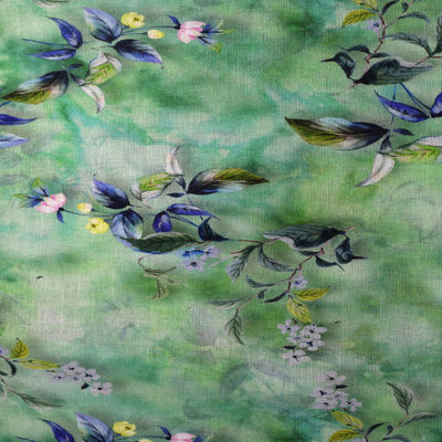 Sublimation de Lycra de polyester de chanvre de ramie imprimant le tissu pour le vêtement