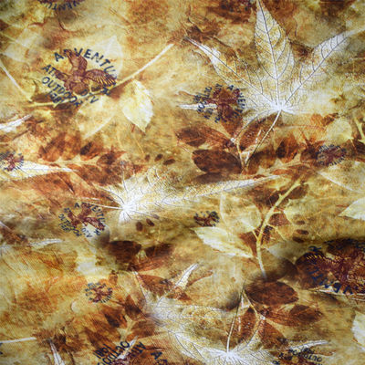 Tissu de rayonne fait sur commande de toile de chanvre de Digital de polyester de tissu floral d'impression