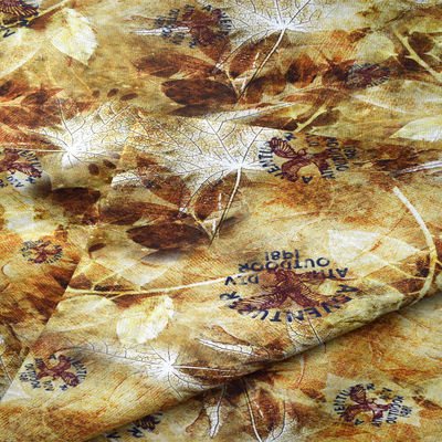 Tissu de rayonne fait sur commande de toile de chanvre de Digital de polyester de tissu floral d'impression