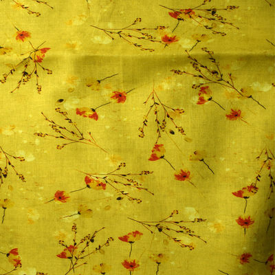 Le coton de la robe 54*58 a imprimé le tissu non tissé de toile de ramie