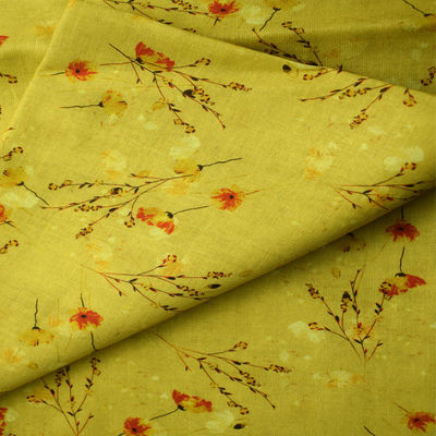 Le coton de la robe 54*58 a imprimé le tissu non tissé de toile de ramie