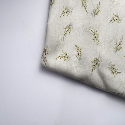 Polyester de robe imprimant le tissu de toile de ramie de textile tissé de coton de tissu