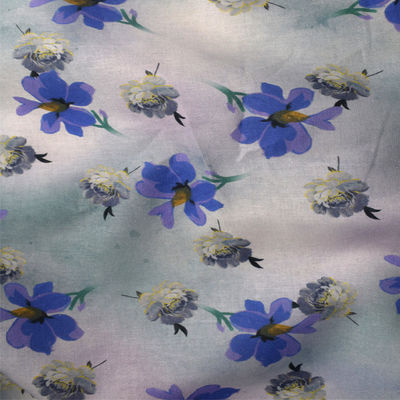 Tissu d'imitation de Dull Satin Spun Polyester Knitted du coton 190GSM