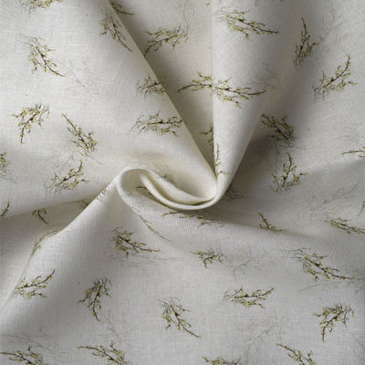 Polyester de robe imprimant le tissu de toile de ramie de textile tissé de coton de tissu