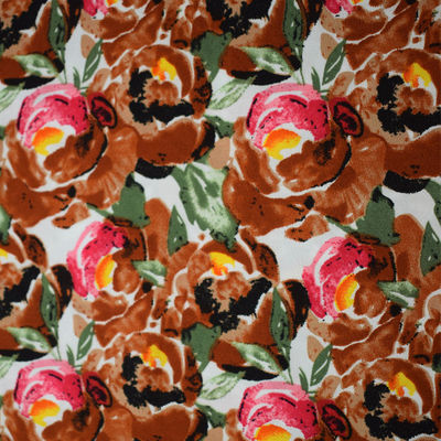 Digital simple imprimant le tissu en soie 45S*45S de robe florale de jacquard de rayonne
