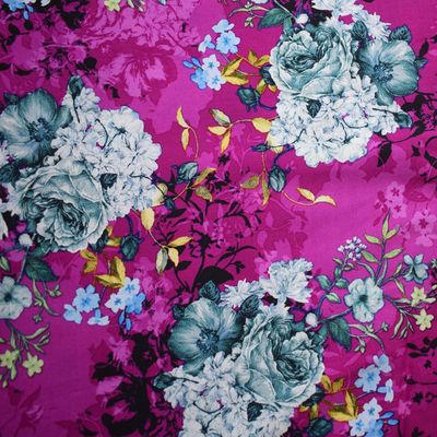 Belle impression de Digital de plaine de tissu de rayonne 45S*45S visqueuse