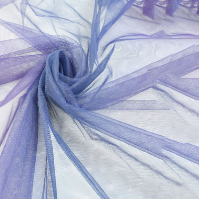 Tissu nuptiale de Tulle de Tulle de mariage d'illusion en nylon douce simple de scintillement