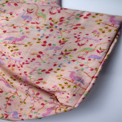 Tissu 54*58 de mousseline de soie de bout droit de Spandex imprimé par coton de Digital de fleur