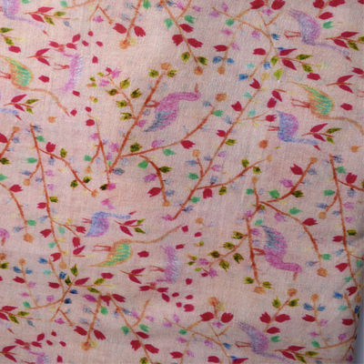 Tissu 54*58 de mousseline de soie de bout droit de Spandex imprimé par coton de Digital de fleur