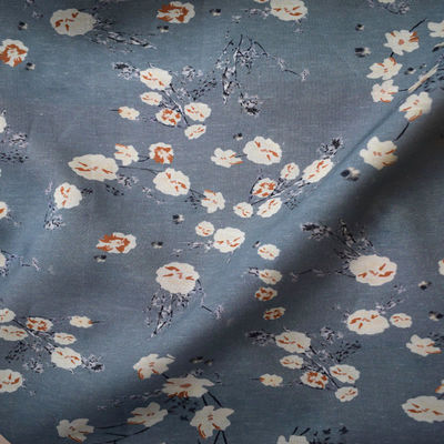 Sergé mou imprimé de coton de Tencel de tissu de Digital Tulle imperméable
