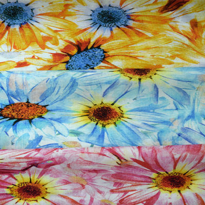 Tissu 100% floral de sergé d'impression de Tencel Digital de pantalons de chemises