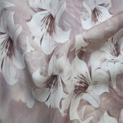Tissu 100% floral de sergé d'impression de Tencel Digital de pantalons de chemises