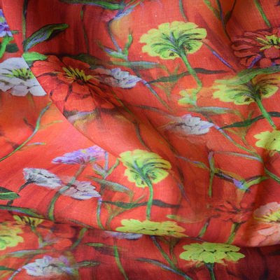 Mélange doux de la viscose 20% Tencel 70% de rayonne du tissu 10% de Tulle tissé par sergé