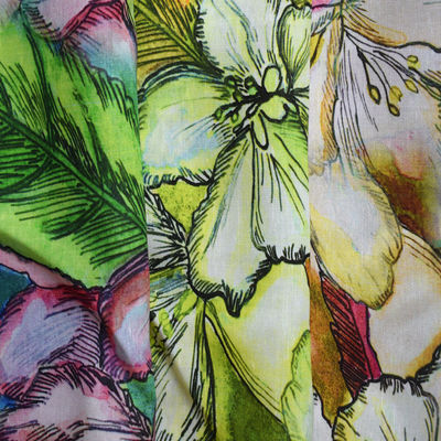 Sergé teint solide tissé Tulle du tissu 70% de Tencel de viscose d'impression mol de mélange