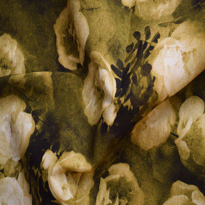 Sergé teint solide tissé Tulle du tissu 70% de Tencel de viscose d'impression mol de mélange