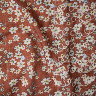 Le jacquard a brodé des tissus de coton de polyester pour le tissu de textile de robe de vêtement