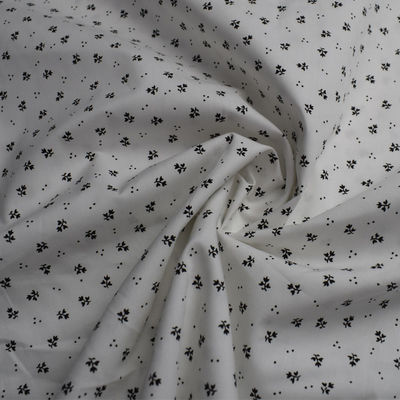 Imprimant le tissu de coton blanc de plaine de Lycra 115gsm ignifuge