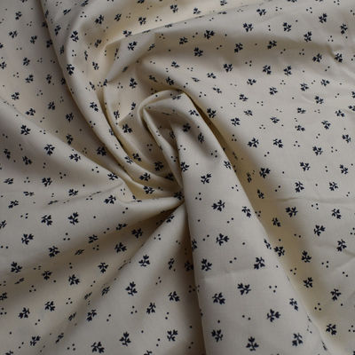Imprimant le tissu de coton blanc de plaine de Lycra 115gsm ignifuge