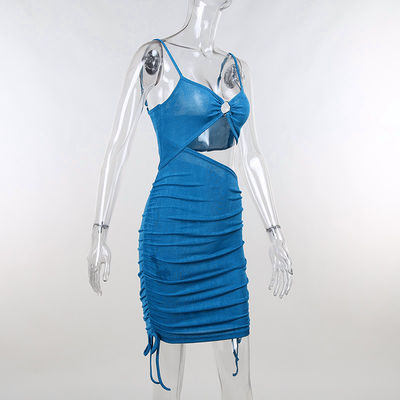 Jupe sexy de cavité de cercle de ficelle d'aspiration de corde de robe de licou