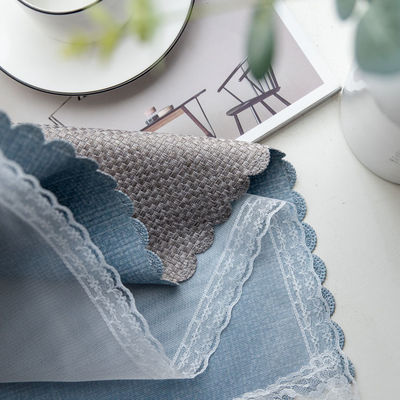 Ombrageant le tissu de toile de rideau en panne d'électricité de luxe pour le salon